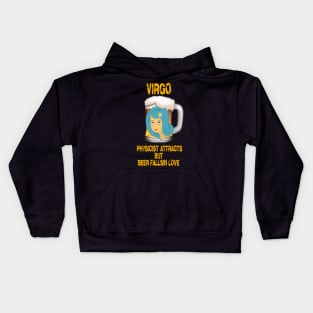 Virgo Sign Funny Beer T-Shirt Kids Hoodie